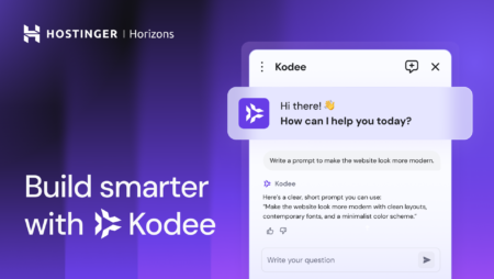 Let Kodee supercharge your progress with Hostinger Horizons