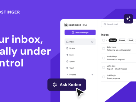 Save 1+ hour a day: The new Hostinger Mail unlocks