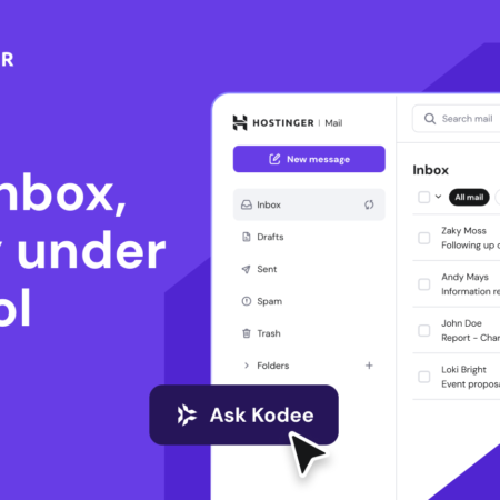 Save 1+ hour a day: The new Hostinger Mail unlocks
